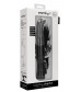 Черный вибратор-кролик Rotating Dolphin - 23 см.