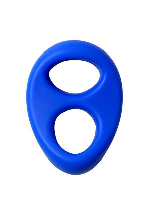 Синее эрекционное кольцо на пенис RINGS LIQUID SILICONE
