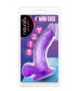 Фиолетовый фаллоимитатор на присоске NATURALLY YOURS 4INCH MINI - 12 см.