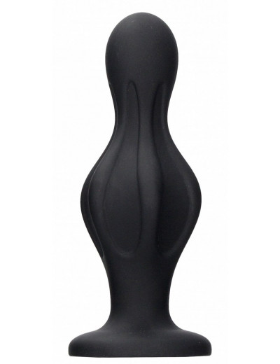Черная анальная пробка Magic Butt Plug - 11,3 см.