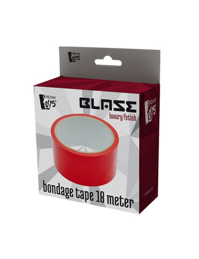 Красная липкая лента BONDAGE TAPE - 18 м.