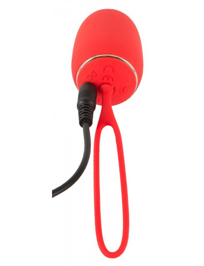 Красное виброяйцо Remote Controlled Love Ball с пультом ДУ