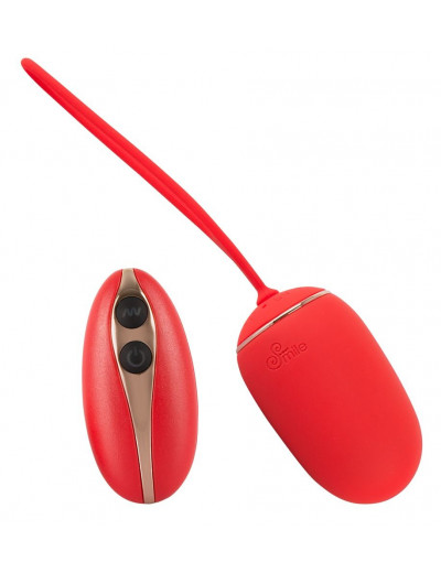 Красное виброяйцо Remote Controlled Love Ball с пультом ДУ