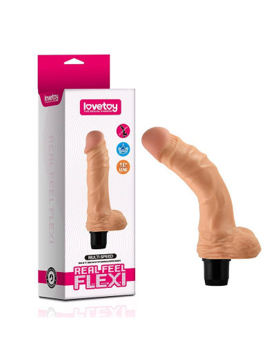 Гнущийся вибромассажёр-реалистик FLEXI - 23 см.