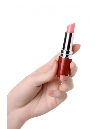 Красный мини-вибратор в форме губной помады Lipstick Vibe