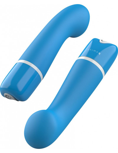 Голубой G-вибростимулятор Bdesired Deluxe Curve - 15,2 см.