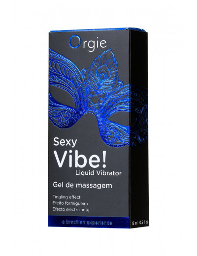 Гель для массажа ORGIE Sexy Vibe Liquid Vibrator с эффектом вибрации - 15 мл.