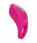 Розовое эрекционное виброкольцо с пультом Silicone Remote Pleasure Ring