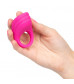 Розовое эрекционное виброкольцо с пультом Silicone Remote Pleasure Ring