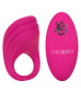 Розовое эрекционное виброкольцо с пультом Silicone Remote Pleasure Ring