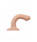 Телесный фаллос на присоске Silicone Bendable Dildo S - 17 см.