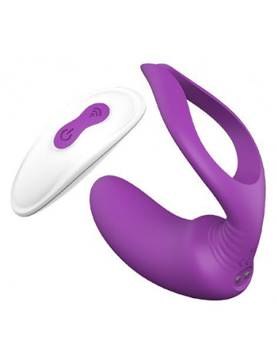 Фиолетовый анальный вибратор REMOTE PRIVATE PLEASER