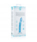 Голубой стеклянный фаллоимитатор Glass Dildo No.5 - 18 см.