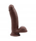Коричневый фаллоимитатор Sex Lure - 17 см.
