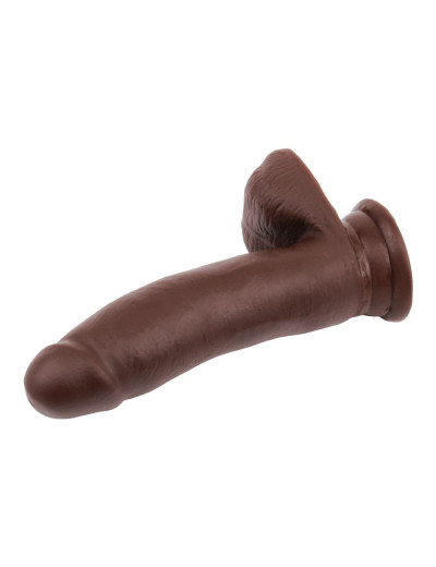 Коричневый фаллоимитатор Sex Lure - 17 см.