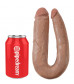 Двусторонний фаллоимитатор-мулат U-Shaped Large Double Trouble - 44,4 см.
