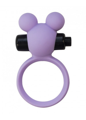 Сиреневое эрекционное виброколечко Emotions Minnie