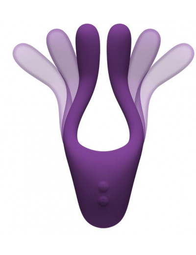 Фиолетовый вибростимулятор Bendable Multi Erogenous Zone Massager with Remote
