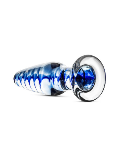 Прозрачная стеклянная пробка Glass Buttplug No.23 - 10,5 см.
