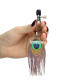 Зажимы на соски с павлиньими перьями Nipple Clamp With Peacock Feather Trim