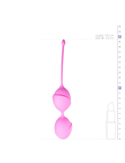 Розовые вагинальные шарики Jiggle Mouse