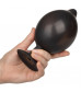 Черная расширяющаяся анальная пробка XL Silicone Inflatable Plug - 16 см.