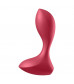 Красный вибромассажёр простаты Satisfyer Backdoor Lover - 14 см.