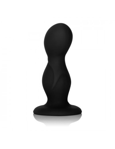 Черный анальный стимулятор Silicone Back End Play - 10,75 см.