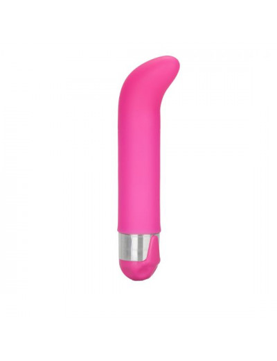 Розовый вибратор Silicone G для стимуляции G-точки - 12 см.