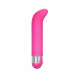 Розовый вибратор Silicone G для стимуляции G-точки - 12 см.