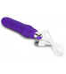 Фиолетовый вибратор Rechargeable IJOY Silicone Waver - 16,5 см.