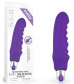 Фиолетовый вибратор Rechargeable IJOY Silicone Waver - 16,5 см.