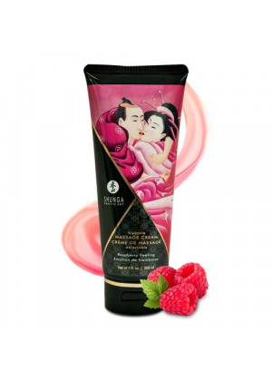 Массажный крем для тела с ароматом малины Raspberry feeling - 200 мл.