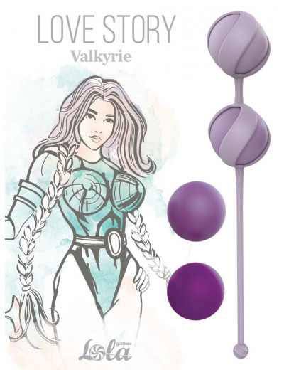 Набор из 4 фиолетовых вагинальных шариков Valkyrie