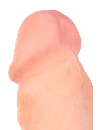 Телесный реалистичный вибратор Elite Vibro - 18,5 см.