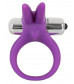 Фиолетовое эрекционное кольцо с вибрацией Smile Rabbit