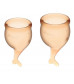 Набор оранжевых менструальных чаш Feel secure Menstrual Cup