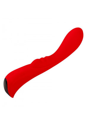 Красный вибромассажер 6  Silicone G-Spot Fun - 19,1 см.