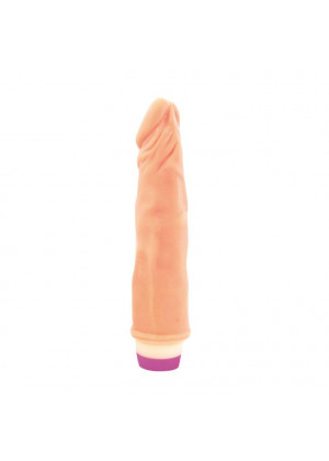 Вибратор Realistic Cock Vibe телесного цвета - 21 см.