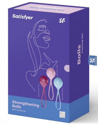 Набор из трёх вагинальных шариков Satisfyer Strengthening Balls