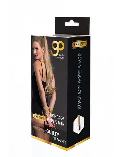 Хлопковая веревка PREMIUM BONDAGE ROPE COTTON - 5 м.
