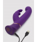 Фиолетовый вибратор Greedy Girl Power Motion Thrusting Rabbit Vibrator - 21,6 см.