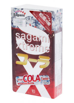 Ароматизированные презервативы Sagami Xtreme Cola - 10 шт.