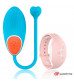 Голубое виброяйцо с нежно-розовым пультом-часами Wearwatch Egg Wireless Watchme