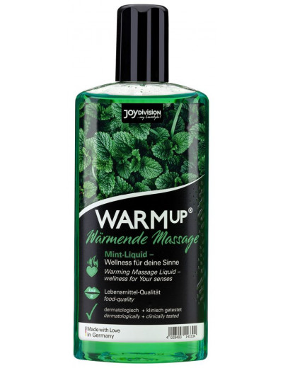 Массажное масло WARMup Mint с ароматом мяты - 150 мл.