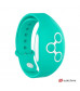 Розовое виброяйцо с зеленым пультом-часами Wearwatch Egg Wireless Watchme