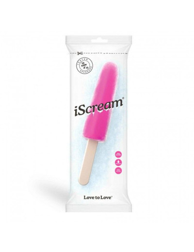 Ярко-розовый фаллоимитатор iScream Dildo - 22,5 см.