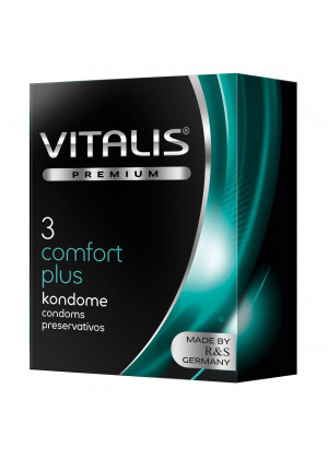 Контурные презервативы VITALIS PREMIUM comfort plus - 3 шт.