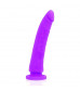 Фиолетовый фаллоимитатор из силикона Delta Сlub Toys Dong Purple Silicone - 20 см.