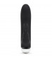 Черный вибратор с клиторальным отростком Greedy Girl Mini Rabbit Vibrator - 14 см.